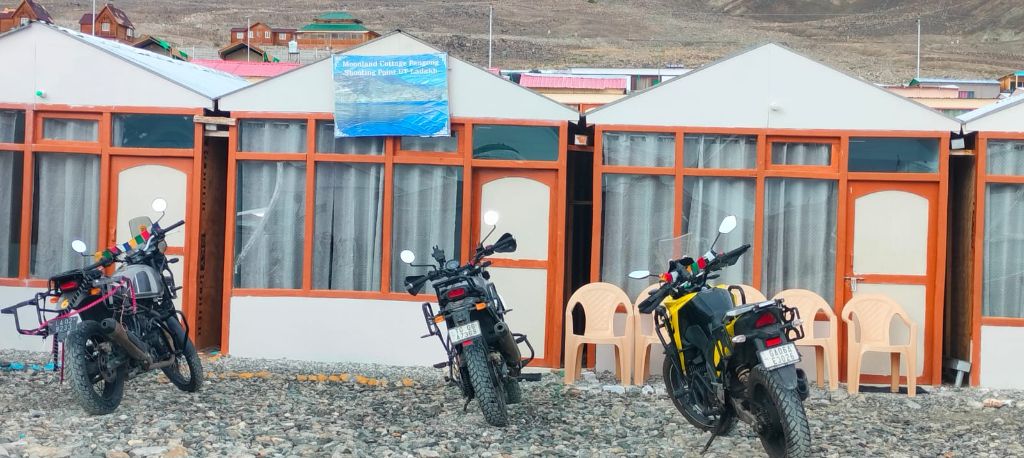 Motorcycles at Pangong